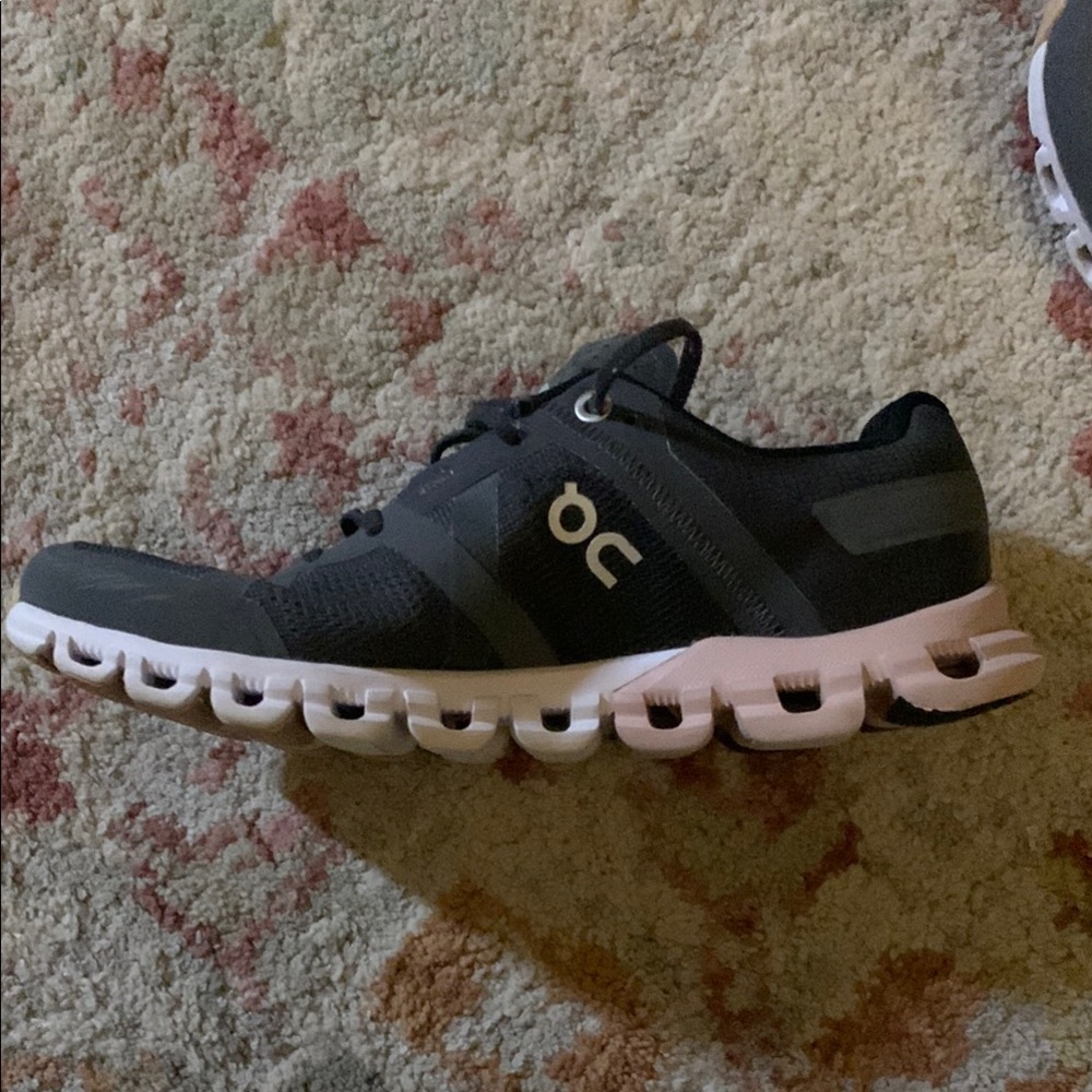 ON Running Black and Pink Sneakers